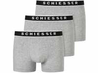 Schiesser Herren 3 Pack Boxershorts - 95/5 Organic, Grau-mel._173983, S EU