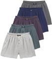 H.I.S. Herren Weite Boxershorts im praktischen 5er-Pack