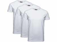 JACK & JONES Herren 3er Pack Basic T-Shirt Rundhals O-Neck (XL, Weiss 3er Pack...