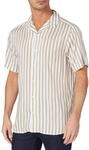 ONLY & SONS Herren Leichtes Kurzarm Hemd mit Resort Kragen Gestreiftes Freizeit Shirt
