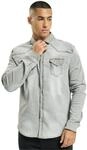 Brandit Riley Denim Shirt Long Sleeve, Farbe: Grey Denim, Gr&ouml;&szlig;e: S