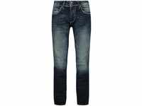 Camp David Herren Regular Fit Jeans NI:CO mit 3-D-Knittereffekten Dark Used 38...