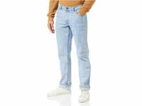 Wrangler Herren Authentic Straight Jeans, Blau Bleach, 32W / 32L