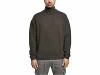 Urban Classics Herren Oversized sweater met rolhals Sweatshirt, Blackbird, XL EU