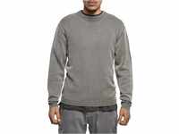 Urban Classics Herren Washed Sweater Sweatshirt, Asphalt, L