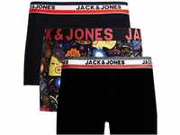 JACK & JONES Boxershorts 3er Pack Herren Trunks Shorts Baumwoll Mix Unterhose...