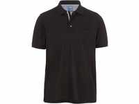 OLYMP Herren Polo Shirt Kurzarm Casual Polo,Einfarbig,modern fit,Schwarz 68,S
