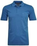 RAGMAN Herren Softknit-Polo mit Brusttasche, Kurzarm Blau-Melange-765, M