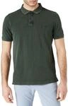 camel active, Kurzarm Polohemd Poloshirt Pique Olive M