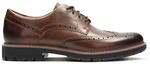 Clarks Batcombe Wing Herren Dark Tan Lea, Gr&ouml;&szlig;e 40