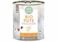 naftie Bio Hundefutter 100% Bio-Pute - Reinfleisch Pute pur - Nassfutter zum...