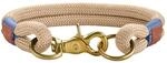 HUNTER Sansibar Rantum Halsung, Hundehalsband, modern, nautisch, 50 (M-L), beige