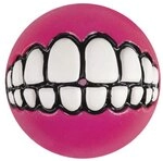 Rogz Grinz Hundespielzeug, Ballform, klein, 4,9 cm, Pink