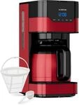 Klarstein 1,2 L Kaffeemaschine mit Thermoskanne und Timer, Kaffeemaschine