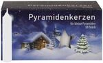 Pyramidenkerzen 50 St&uuml;ck wei&szlig;