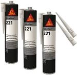 Sikaflex-221 Witterungsbest&auml;ndiger haftstarker Dichtstoff, 300ml, hellgrau, 3...