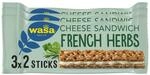 Wasa Kn&auml;ckebrot Sandwich Cheese & French Herbs (8x 90g je 3x30g) I Kn&auml;ckebrot-Snack