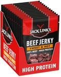 Jack Link&rsquo;s Beef Jerky Sweet & Hot (12 x 25 g) &ndash; W&uuml;rziger Trockenfleisch-Snack,