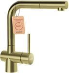 SCHOCK&reg; K&uuml;chenarmatur LAIOS Whitegold I goldene Hochdruck Armatur mit...