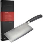 KLAMER Damast Hackmesser 16 cm &ndash; chinesisches Kochmesser aus 67 Lagen japanischem