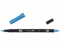 Tombow ABT-476 Fasermaler Dual Brush Pen mit zwei Spitzen, cyan