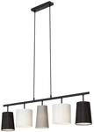 BRILONER - Pendelleuchte mit Lampenschirm aus Stoff, E14 Fassung, max. 40 Watt,