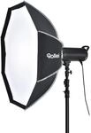 Rollei Profi Studio-Blitz klick-Octabox 100cm - Faltbare Octagonale Softbox mit