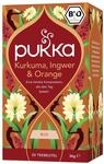 Pukka| Bio Kr&auml;utertee &bdquo;Kurkuma, Ingwer & Orange | Tee f&uuml;r einen belebten Tag 