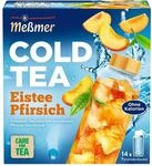 Me&szlig;mer Cold Tea Eistee Pfirsich | Schwarzer Tee mit Pfirsich-Geschmack | Kaltaufguss