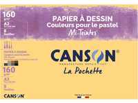 Canson Mi-Teintes Zeichenpapier A3, 29,7 x 42 cm, 8 Blatt A3-29,7 x 42 cm