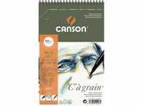 Canson 400060623 "C" a grain-leicht gekörnt Zeichenpapier, 180 g/qm, A5+, 30 Blatt