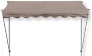 GRASEKAMP Qualit&auml;t seit 1972 Klemmmarkise Ontario 255x130cm Taupe Balkonmarkise