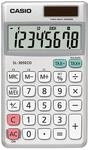 CASIO Taschenrechner SL-305ECO, 8-stellig, umweltfreundlich, Steuerberechnung,