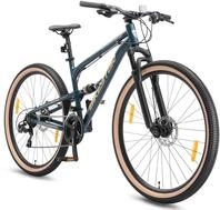 BIKESTAR Fully Aluminium Mountainbike Shimano 21 Gang Schaltung, Scheibenbremse 29