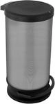 Rotho Paso M&uuml;lleimer 30l mit Deckel, Kunststoff (PP) BPA-frei, carbonmetallic, 30l