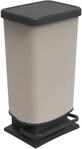Rotho Paso M&uuml;lleimer 40l mit Pedal und Deckel, Kunststoff (PP recycelt) BPA-frei,