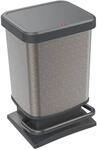 Rotho Paso M&uuml;lleimer 20l mit Pedal und Deckel, Kunststoff (PP) BPA-frei,