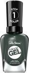 Sally Hansen Miracle Gel Nagellack, 762 Leaf Me Be, gr&uuml;nliches Taupe, Khaki, 15 g