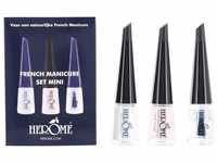 Herome French Manicure Set Mini - Nagellack Mit Verstärkendem Effekt, Weißer