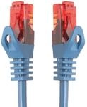 BIGtec LAN Kabel 0,15m Netzwerkkabel blau Gigabit Ethernet Kabel RJ45 Stecker