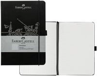 Faber-Castell 20502 - Notizbuch DIN A5 schwarz, kariert, 100 g/m&sup2;, 194 Seiten