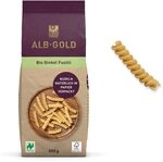 ALB-GOLD Bio Dinkel Pasta Fusilli I vegan I Naturland Dinkel aus deutscher