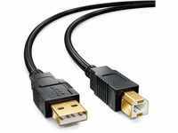 deleyCON 10m Aktives USB 2.0 Kabel Druckerkabel Scanner Kabel mit...