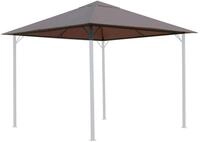 QUICK STAR Ersatzdach 3x3m Gartenpavillon Nizza Taupe Pavillon Partyzelt Bezug Plane