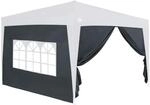 DEUBA&reg; 2er Set Seitenw&auml;nde je Seite 3x2 m Wasserabweisend Seitenfenster