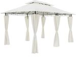 CASARIA&reg; Pavillon Topas 3x4m Metall Wasserabweisend UV-Schutz 50+ mit Seitenteile