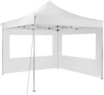 tectake&reg; Alu Pavillon 3x3, Faltpavillon klappbar, wasserdicht, Partyzelt mit 2