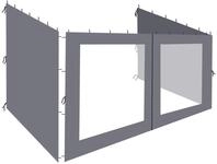 QUICK STAR 3 Seitenteile Rank Anbau 3x4m Anthrazit