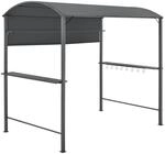 [en.casa] Grillpavillon Pyrgos 215x220x140 cm Grillzelt mit Bartresen BBQ Grill