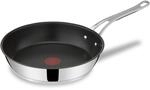 Jamie Oliver by Tefal Cook's Classics Bratpfanne 24 cm, Edelstahlpfanne Induktion mit
